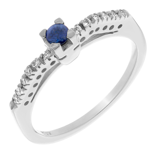 orphelia Orphelia® Women's Whitegold 18C Ring - Silver RD-33010