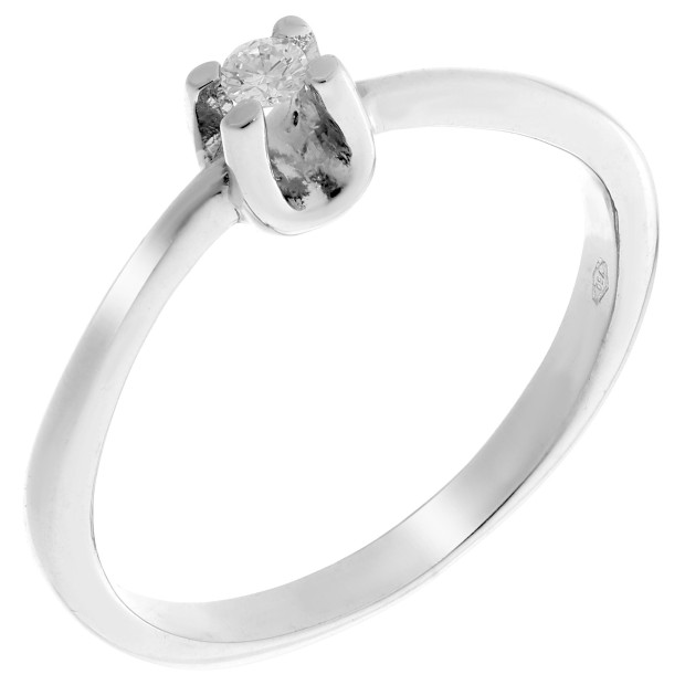 orphelia Orphelia® Women's Whitegold 18C Ring - Silver RD-3435/1