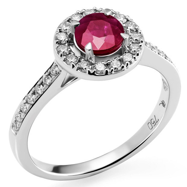orphelia Orphelia® Women's Whitegold 18C Ring - Silver RD-3916/RU