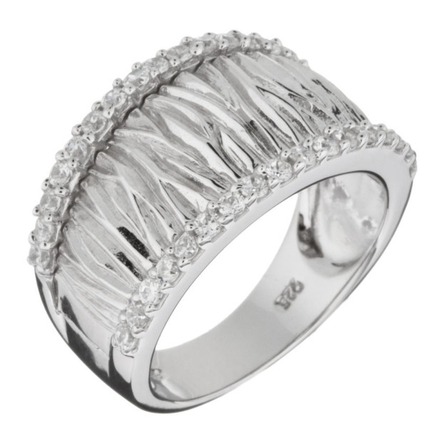 orphelia Orphelia® Women's Sterling Silver Ring - Silver ZR-3569-1