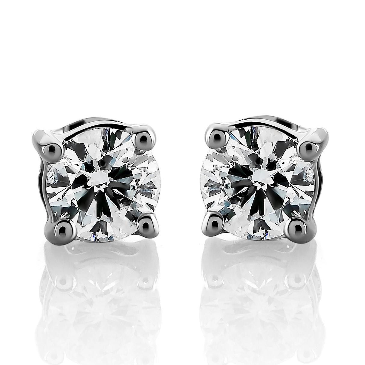 Giannina White-gold 18k Stud Earrings OD-5294 - ORPHELIA