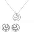 Orphelia Silver Set: Chain-pendant + Earrings SET-7084 #1