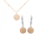 Silver Set: Chain-pendant + Earrings SET-7120 #1