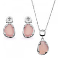 Orphelia Silver Set: Necklace + Earrings SET-7480/PC #1