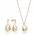 Etoile Silver Set: Chain-pendant + Earrings SET-7524/G #1