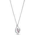 Dazzle Silver Chain With Pendant ZH-7518/R #1