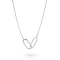 Orphelia Rose Sterling Silver Necklace ZK-7561 #1