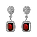 ORPHELIA SILVER Enora Drop Earrings ZO-7426/RU