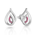 Dazzle Silver Stud Earrings ZO-7518/R #1