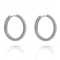 Orphelia Fay Sterling Silver Hoop Earrings ZO-7557 #1