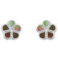 Orphelia® 'Daisy' Women's Sterling Silver Stud Earrings - Silver ZO-7585