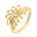 Orphelia® Women's Sterling Silver Ring - Gold ZR-6027/2