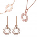 Orphelia Silver Set: Bracelet + Earrings + Necklace SET-7076/1 #1