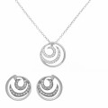 Orphelia Silver Set: Chain-pendant + Earrings SET-7084 #1