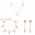 Orphelia Silver Set: Chain + Bracelet + Earrings SET-7381 #1