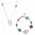 Orphelia Silver Set: Bracelet + Necklace SET-7409 #1
