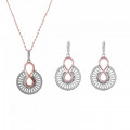 Silver Set: Necklace + Earrings SET-7437 #1