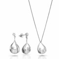 Orphelia Etoile Silver Set: Chain-pendant + Earrings SET-7524 #1