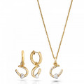 Aurora Silver Set: Chain-pendant + Earrings SET-7525/G #1