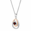 ORPHELIA SILVER Eevi Chain with Pendant zh-7375/1