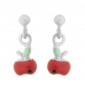 Apple Child's Silver Drop Earrings ZO-7149/1 #1