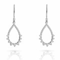 Orphelia Petal Sterling Silver Drop Earrings ZO-7564 #1