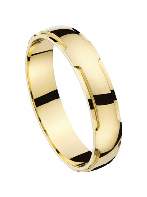 Unisex's Sterling Silver Wedding ring - Gold OR4402/N/LJ/45/62