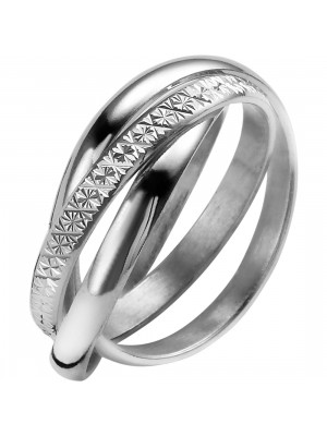 Unisex's Sterling Silver Wedding ring - Silver OR4503/54