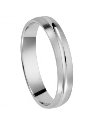 Unisex's Sterling Silver Wedding ring - Silver OR4530/N/A1/35/54