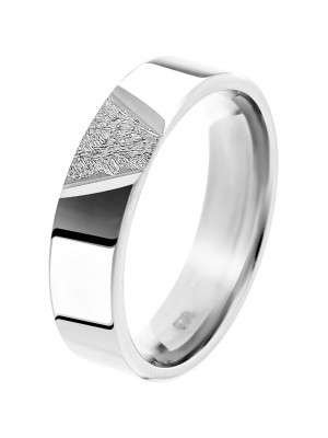Unisex's Sterling Silver Wedding ring - Silver OR4639/61