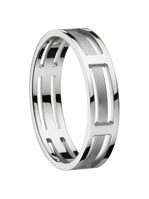 Unisex's Sterling Silver Wedding ring - Silver OR5283/5/A1/62