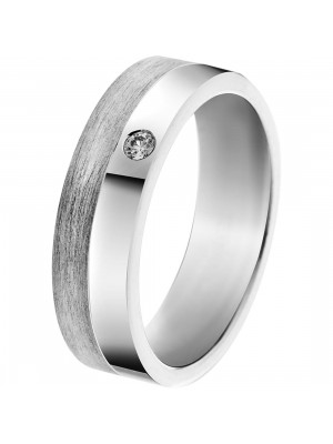 Unisex's Sterling Silver Wedding ring - Silver ORB9989/53