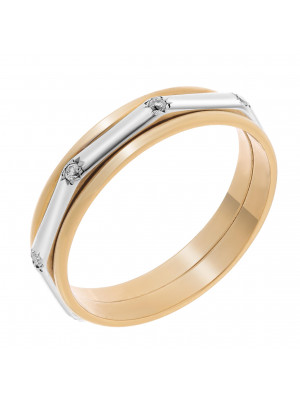 Two-Tone 18K Ring RD-3015 #1
