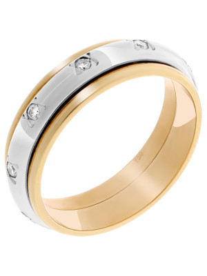 Two-Tone 18K Ring RD-3071 #1