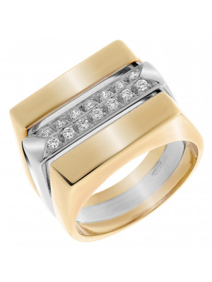 Two-Tone 18K Ring RD-33017 #1