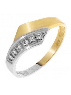 Two-Tone 18K Ring RD-33396 #1