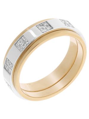 Two-Tone 18K Ring RD-33402 #1