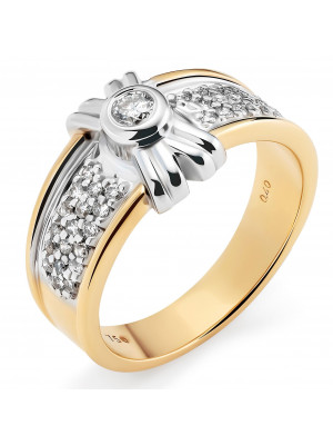 Two-Tone 18K Ring RD-3696 #1