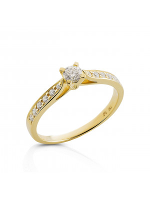 Yellow gold 18 C Ring RD-3929