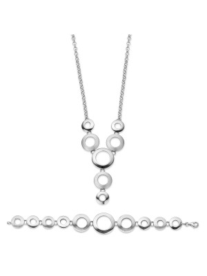 Orphelia Silver Set: Chain + Bracelet SET-019 #1