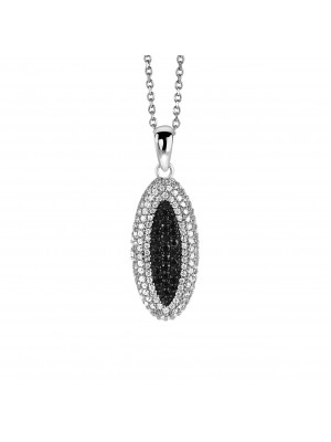 Orphelia® Women's Sterling Silver Set: Chain-Pendant + Earrings - Silver SET-5177