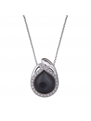 Orphelia Women's Silver Pendant with Chain ZH-4568