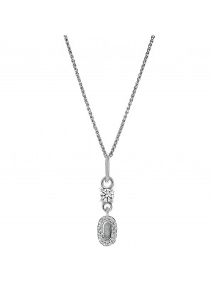 Orphelia® 'Lily' Women's Sterling Silver Pendant with Chain - Silver ZH-7582