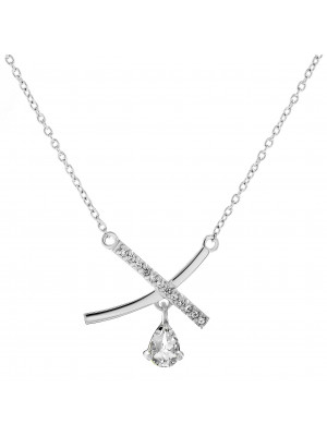 'Charlotte' Women's Sterling Silver Necklace - Silver ZK-7580/W