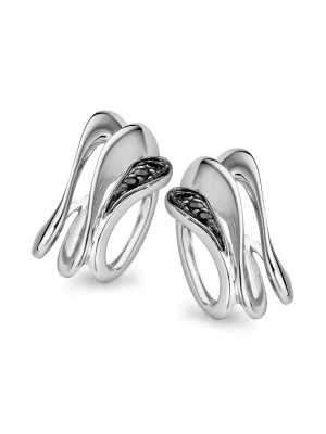 Women's Sterling Silver Stud Earrings - Silver ZO-5016