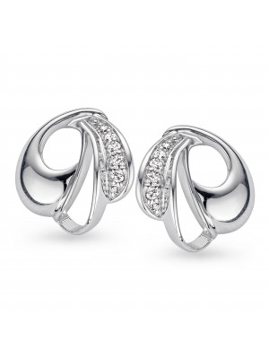 Women's Sterling Silver Stud Earrings - Silver ZO-5024