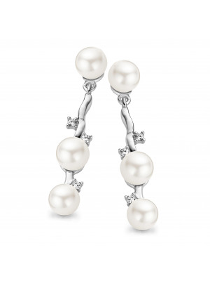 Women's Sterling Silver Drop Earrings - Silver ZO-5081