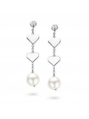 Women's Sterling Silver Drop Earrings - Silver ZO-5145