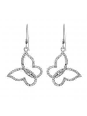 Women's Sterling Silver Drop Earrings - Silver ZO-5265