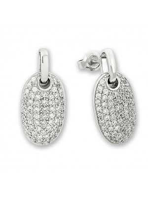 Women's Sterling Silver Drop Earrings - Silver ZO-5808